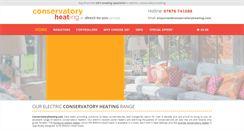 Desktop Screenshot of conservatoryheating.com